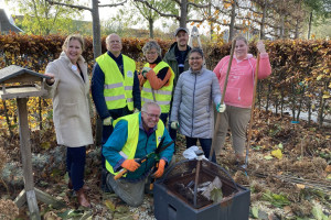 PvdA maakt tuin Zorgnijverij Winterklaar
